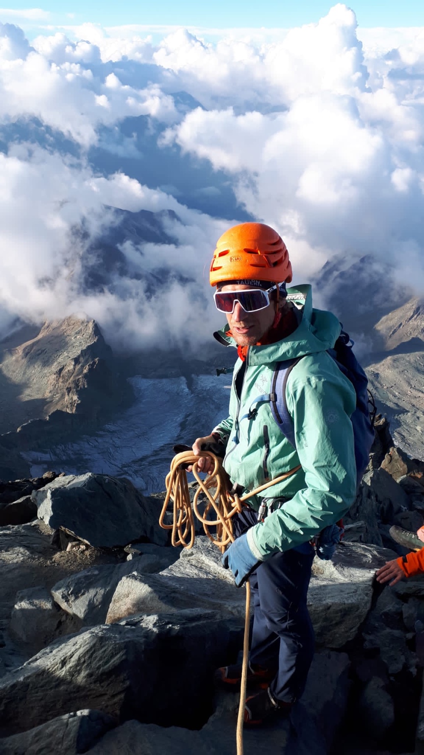 Stefan Stadler bei einer Hochtour im Gebirge